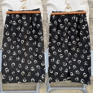 Vintage Floral Pencil Skirt